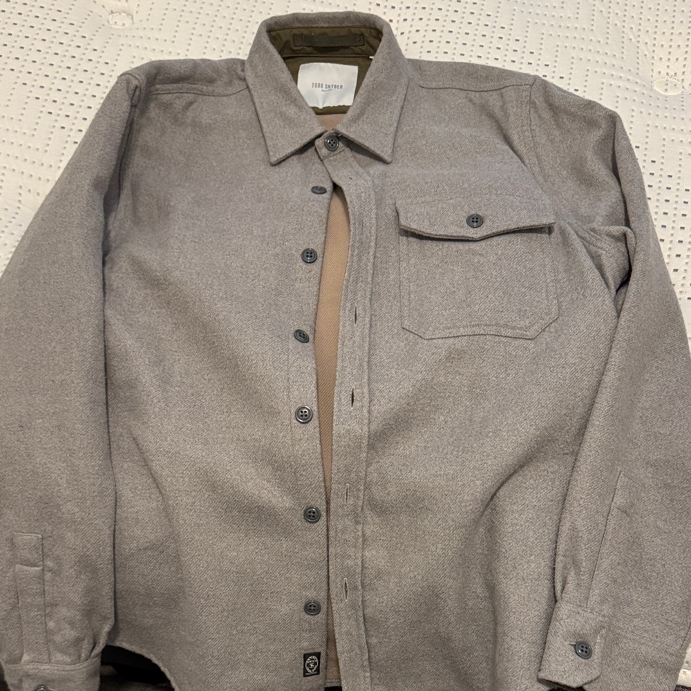 Todd Snyder Light Gray Shirt Jacket